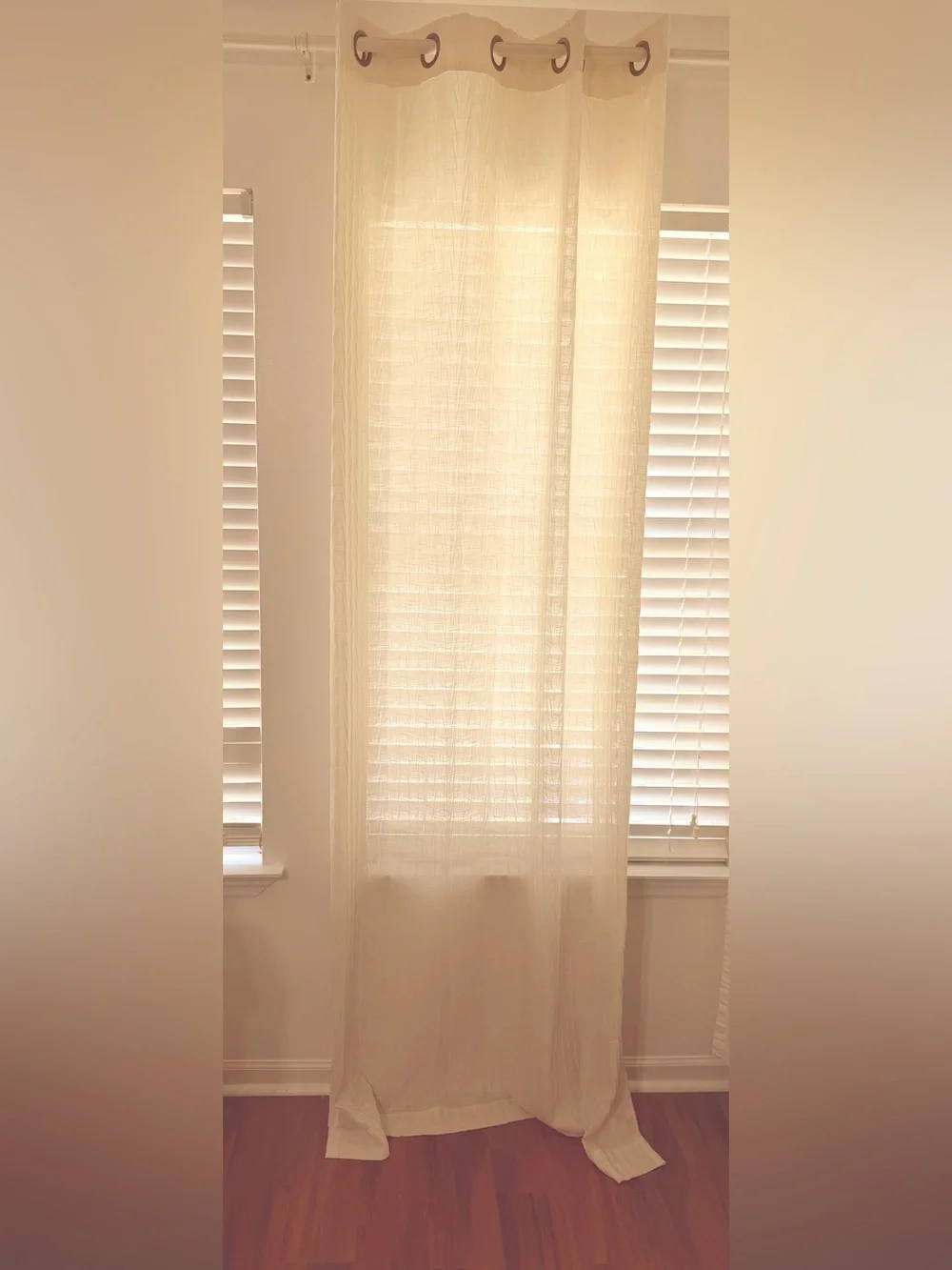 2 Grommet Textured Curtains 50 x 96